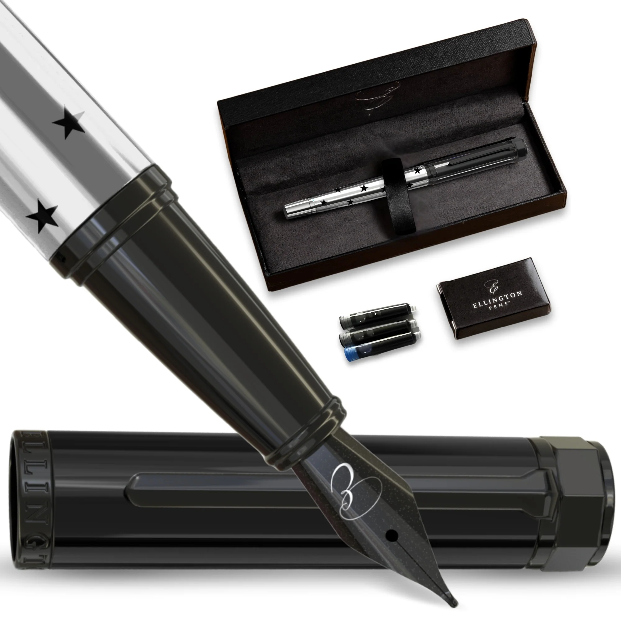 Cosmic Silver Fountain Pen - Image 3