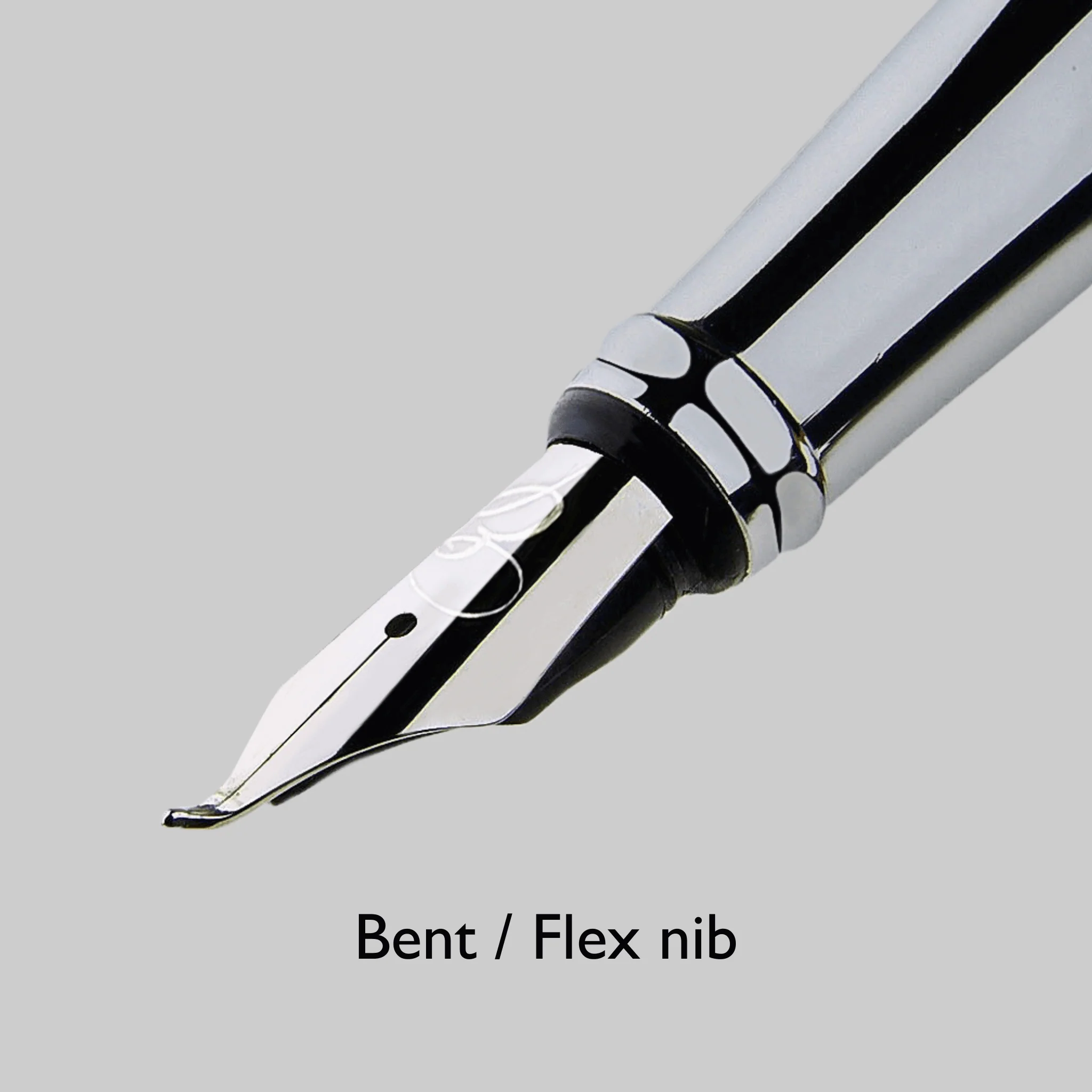 Replacement Nib with Ink Converter - Silver - Image 6