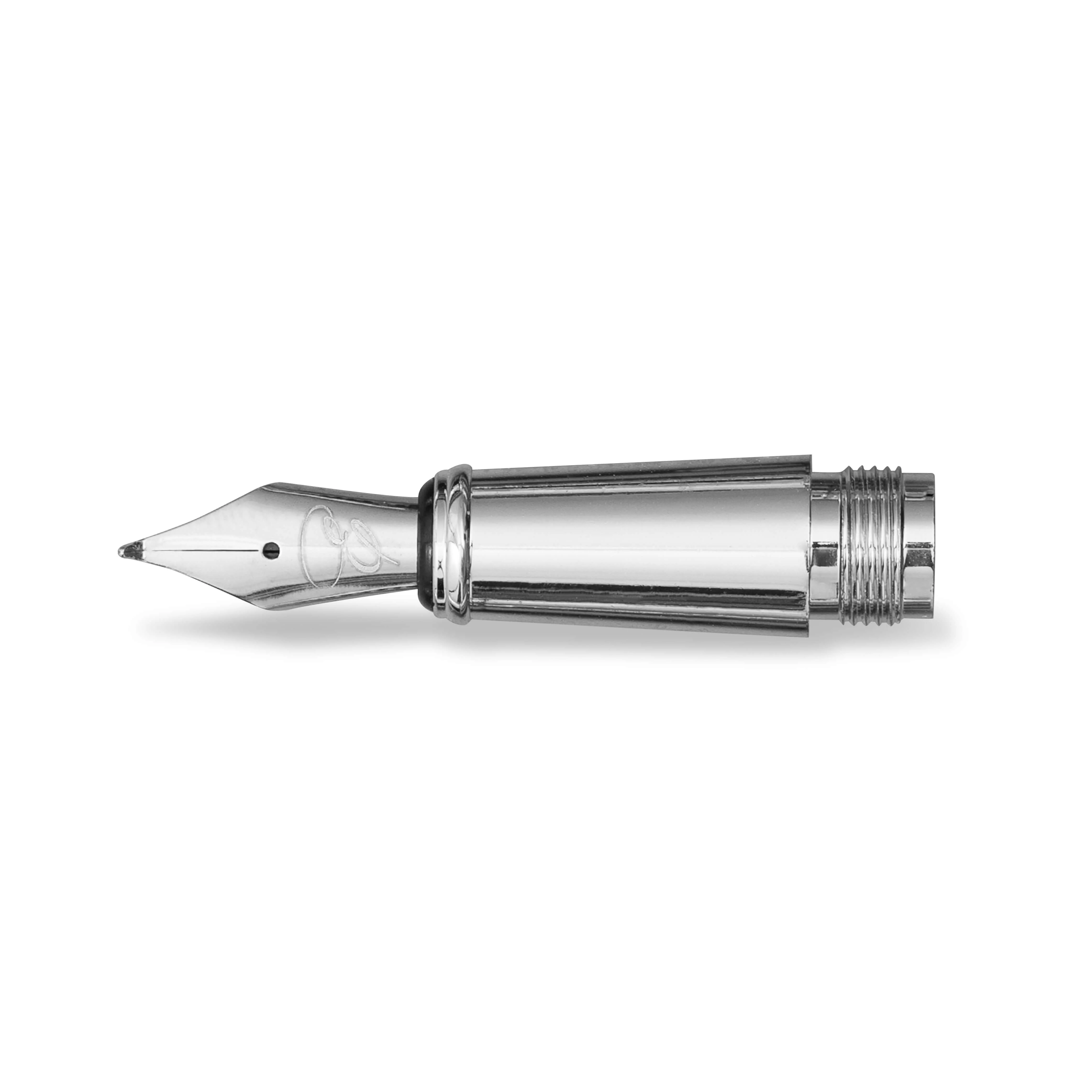 Replacement Nib with Ink Converter - Silver - Image 8