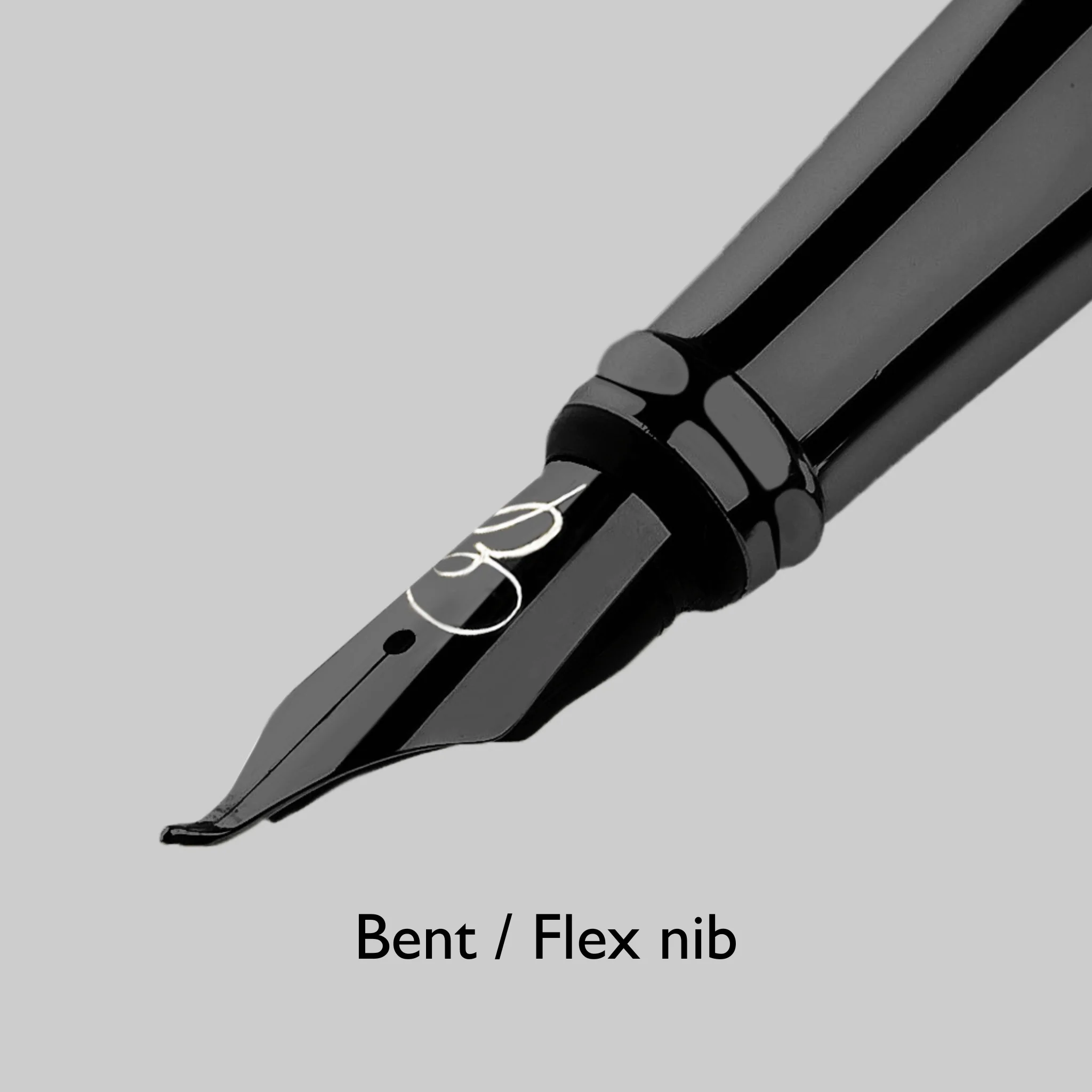 Replacement Nib with Ink Converter - All Black - Image 6