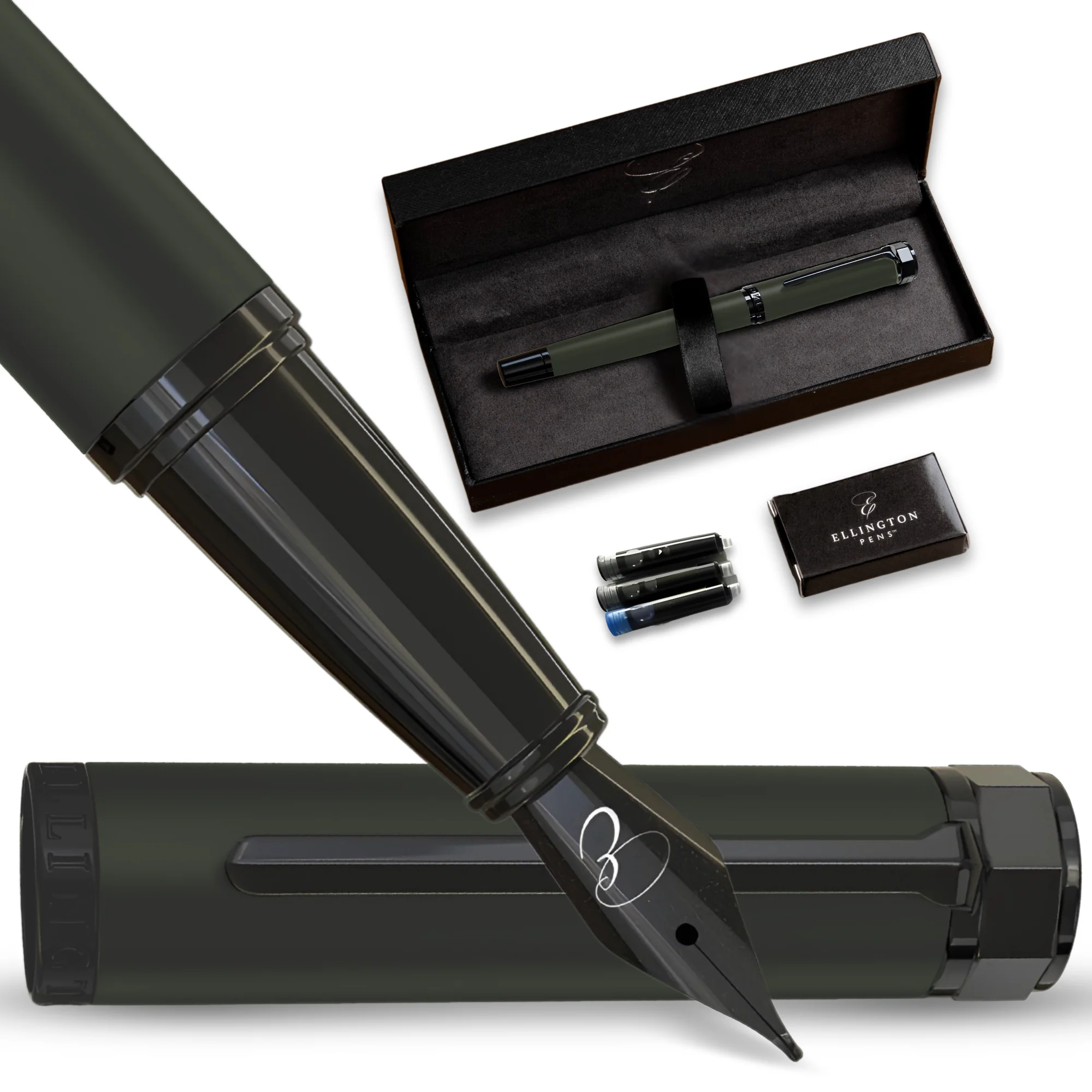 Shadow Pine Matte Fountain Pen - Image 4