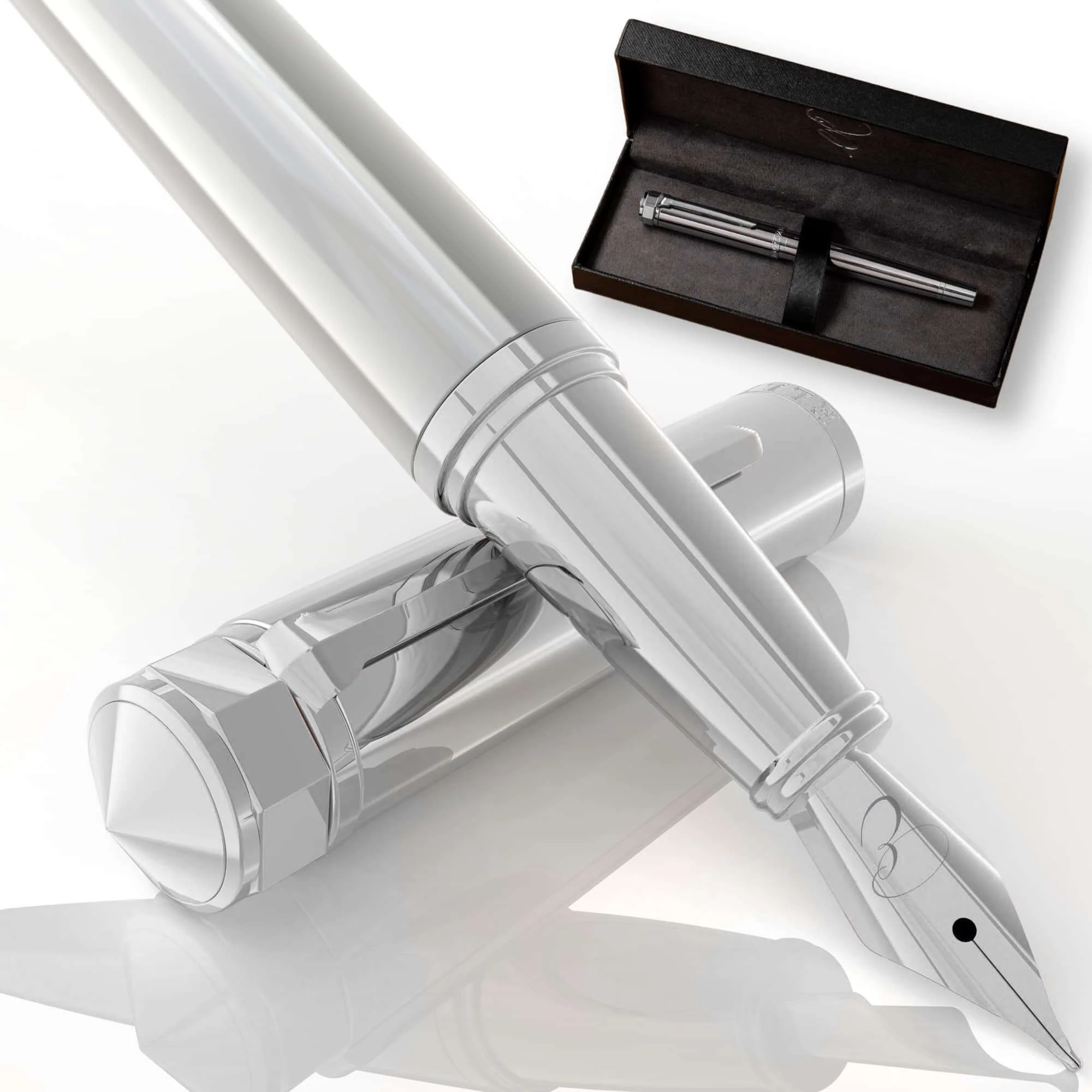 Silver Sonata Fountain Pen - Image 6