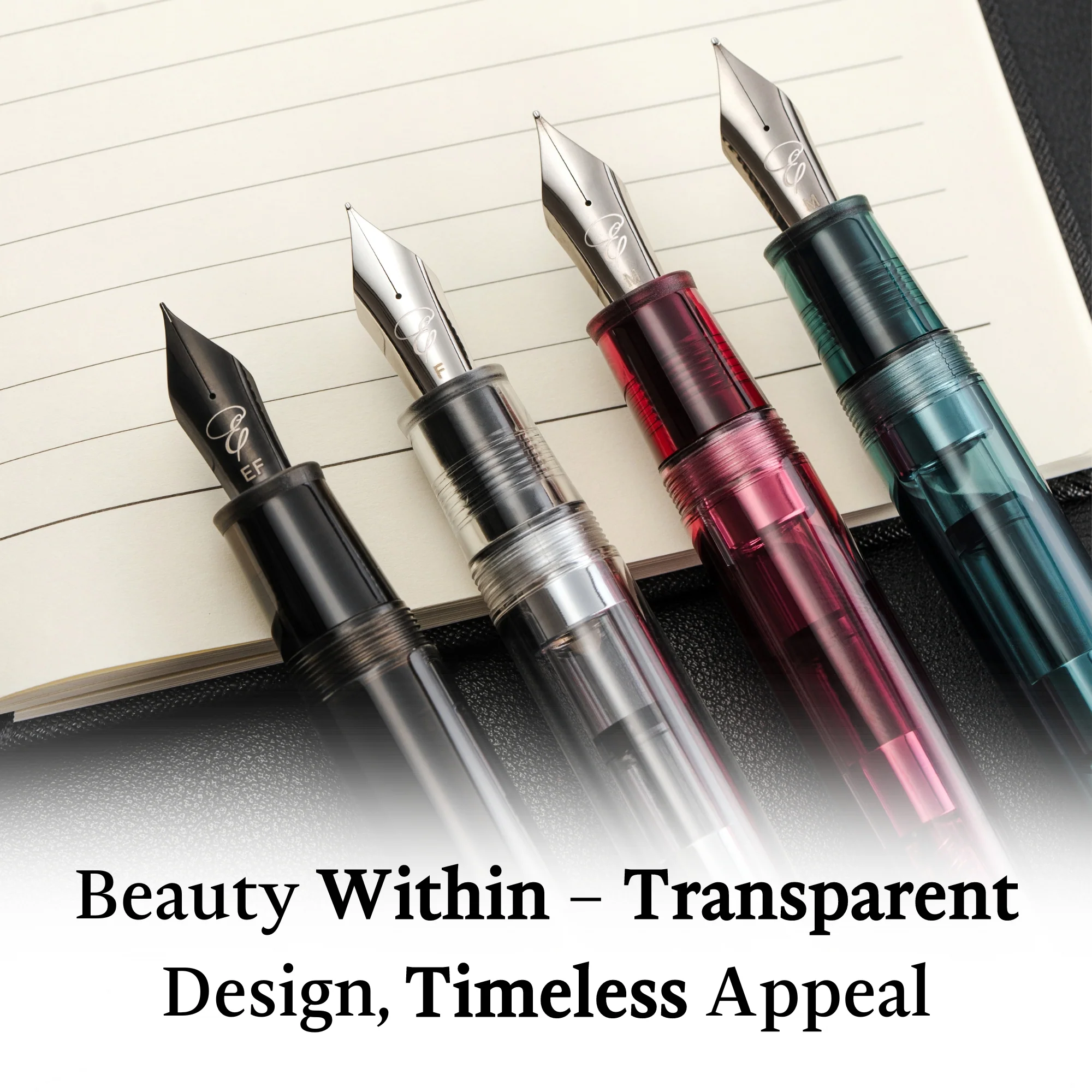 Midnight Clarity - Transparent Fountain Pen - Image 8